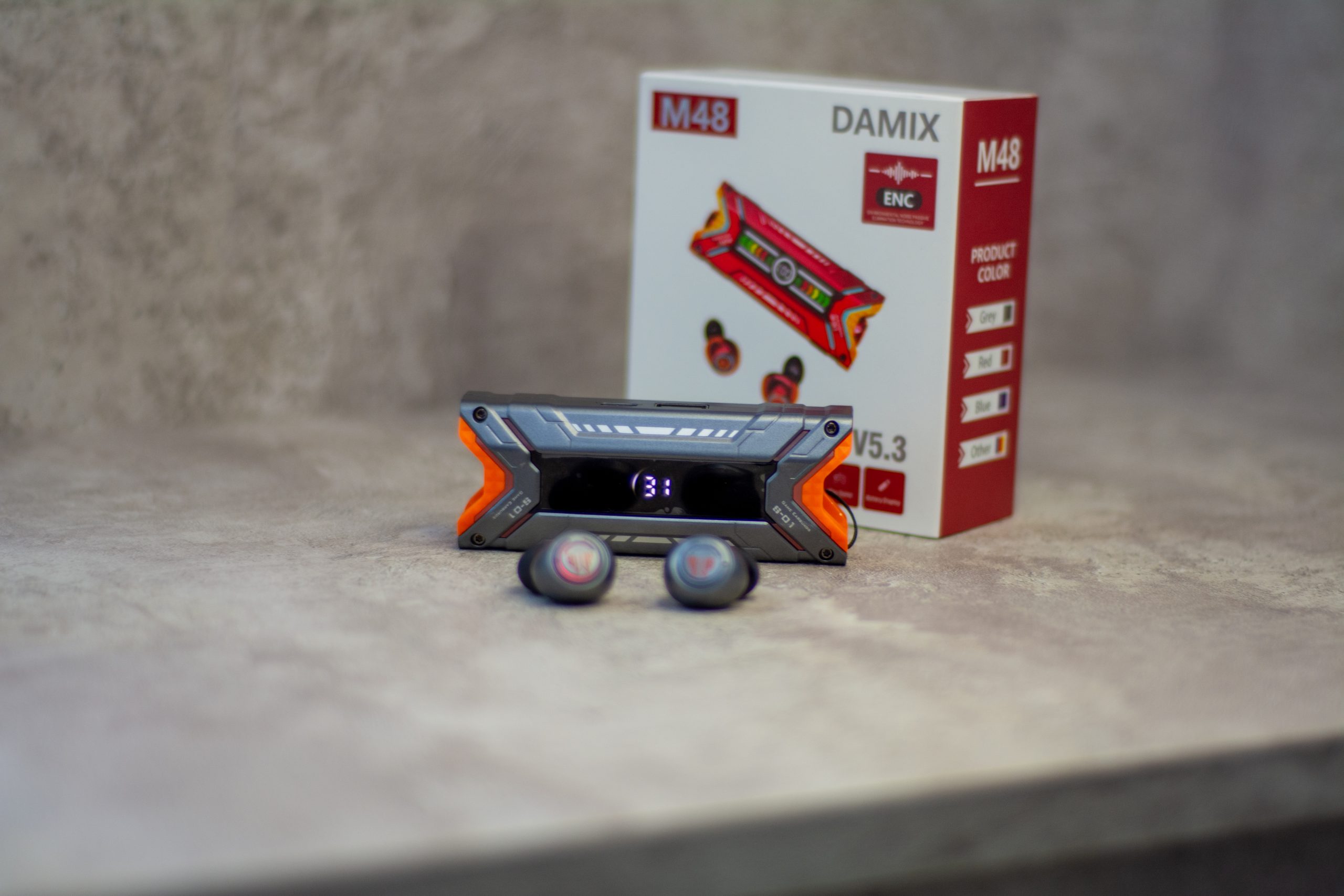 AURICULARES BLUETOOTH INALÁMBRICOS CON POWER BANK Y CANCELACIÓN DE RUIDO (M48) - Imagen 4