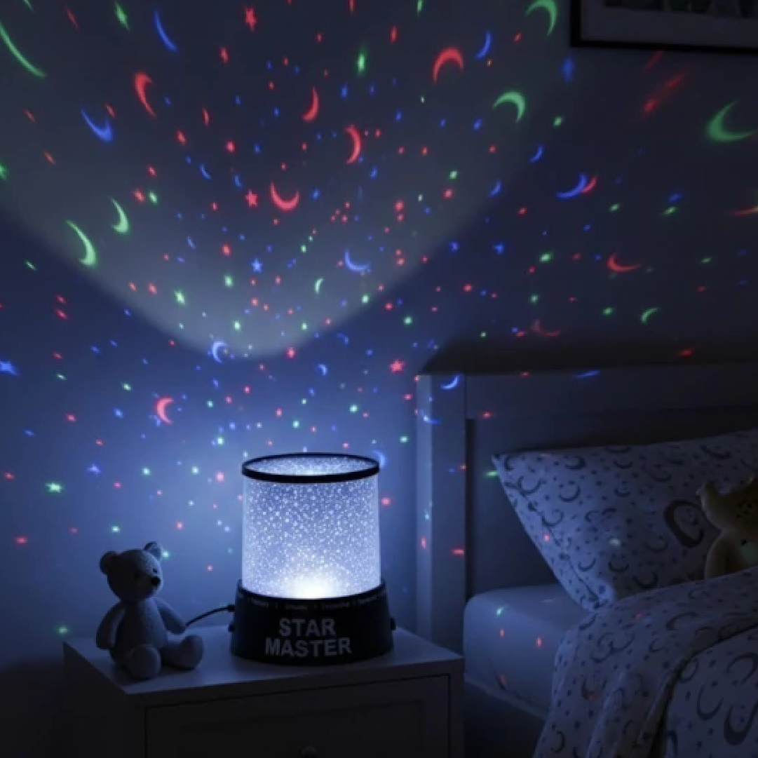 Lámpara Proyectora Luna y Estrellas - Imagen 2
