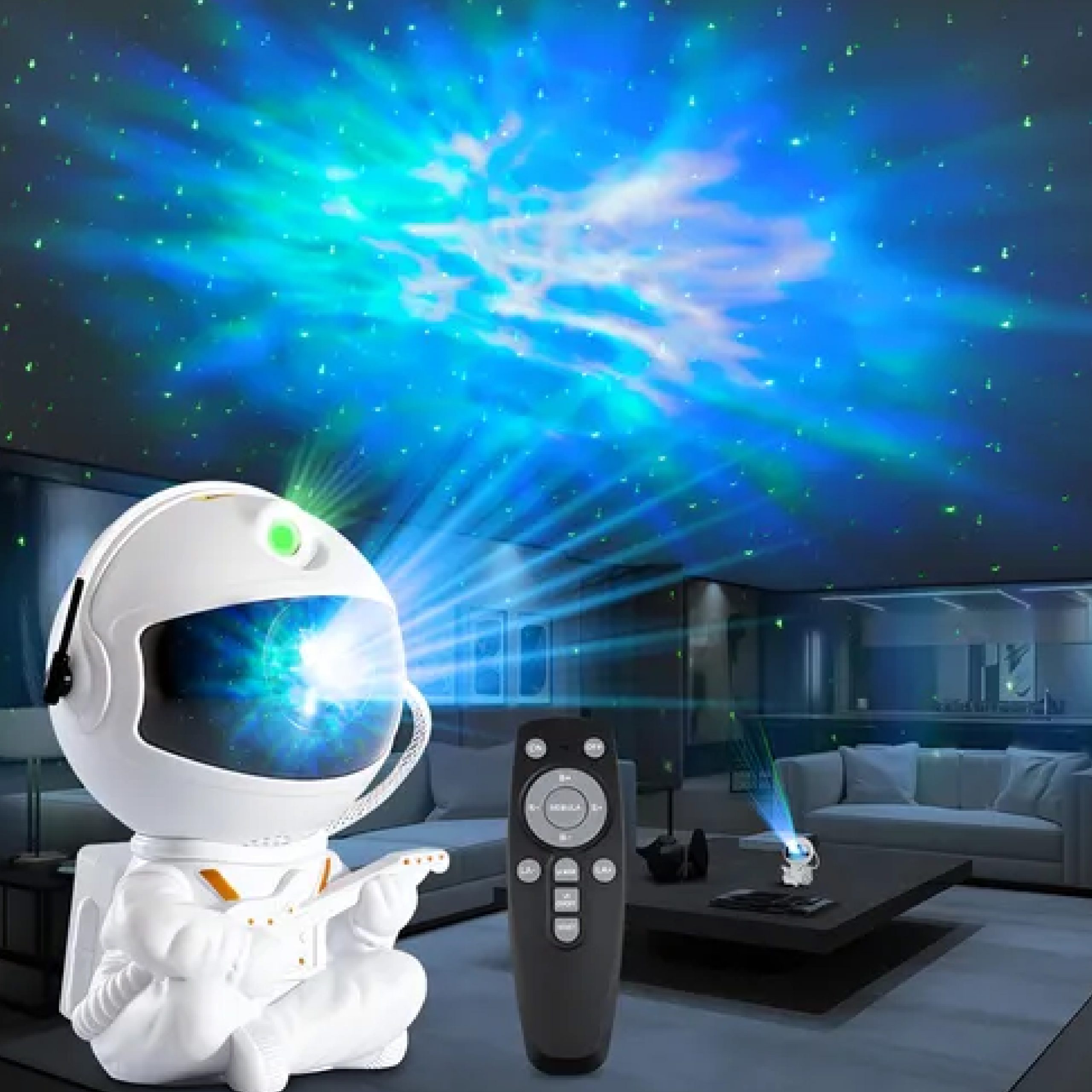Proyector Decorativo Astronauta con Guitarra