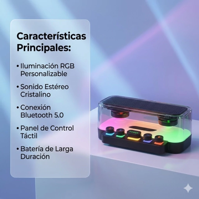 PARLANTE RGB TIPO AIR Z6 - UNIFOX - Imagen 2