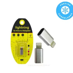 Adaptador Micro a Lightning Corto + Empaque