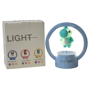 Lámpara de Mesa Infantil Dino (Celeste)